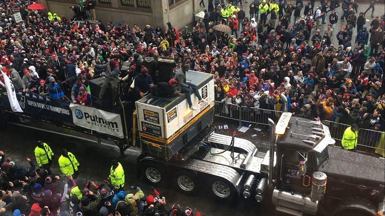 watch patriots super bowl parade online