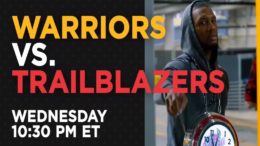 warriors vs trailblazers live stream